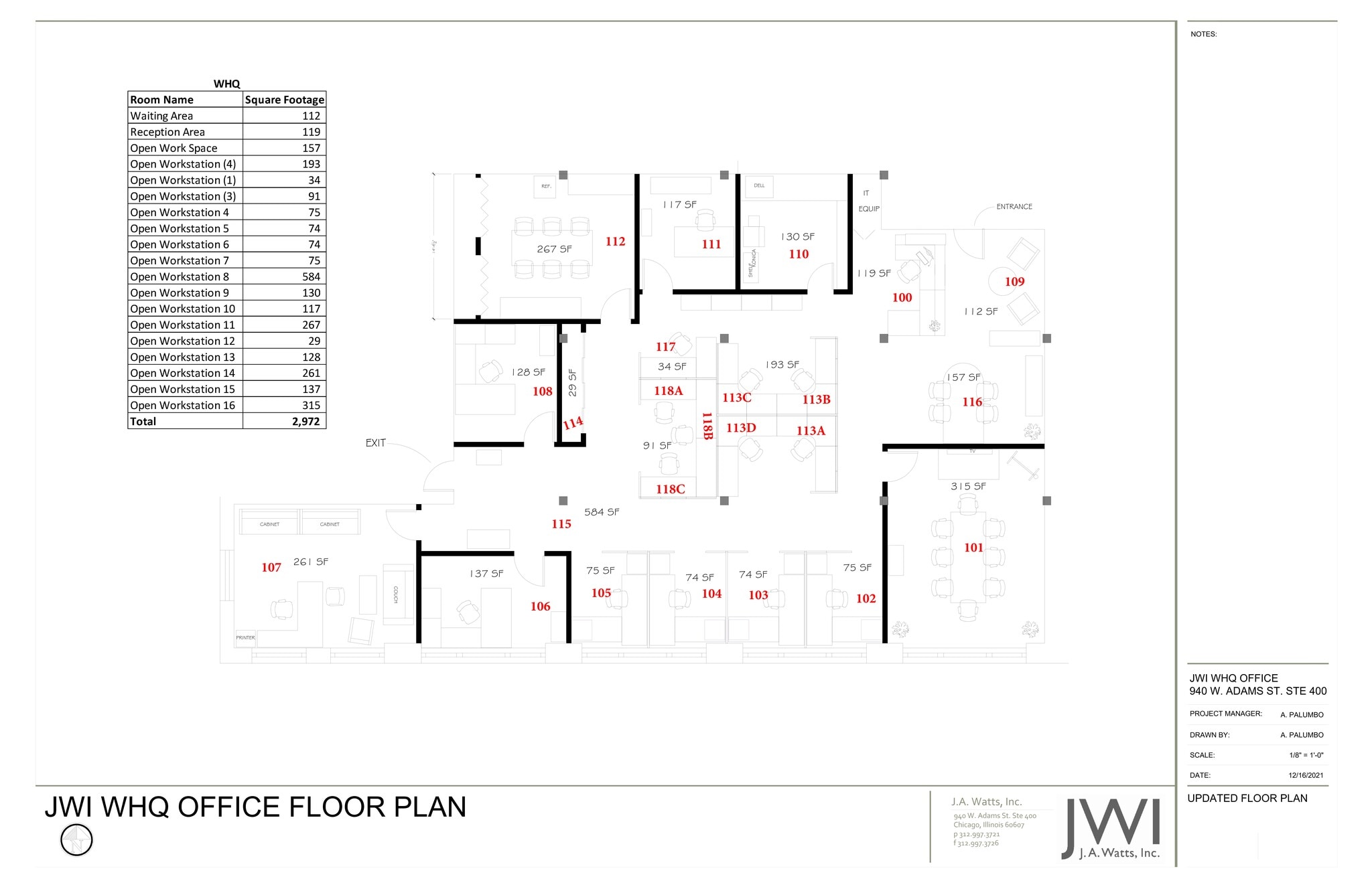 940 W Adams St, Chicago, IL à louer Plan de site– Image 1 sur 1