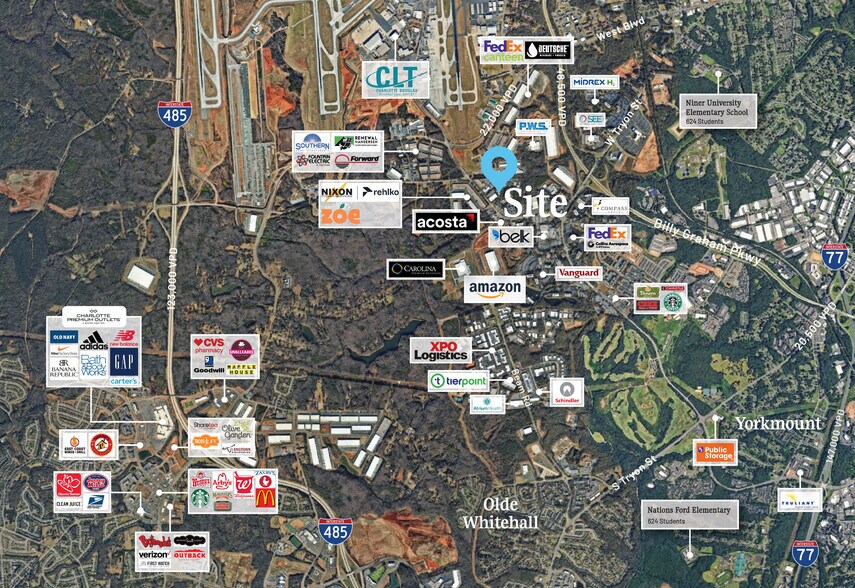 3330 Oak Lake Blvd, Charlotte, NC à vendre - Aérien – Image 2 sur 4