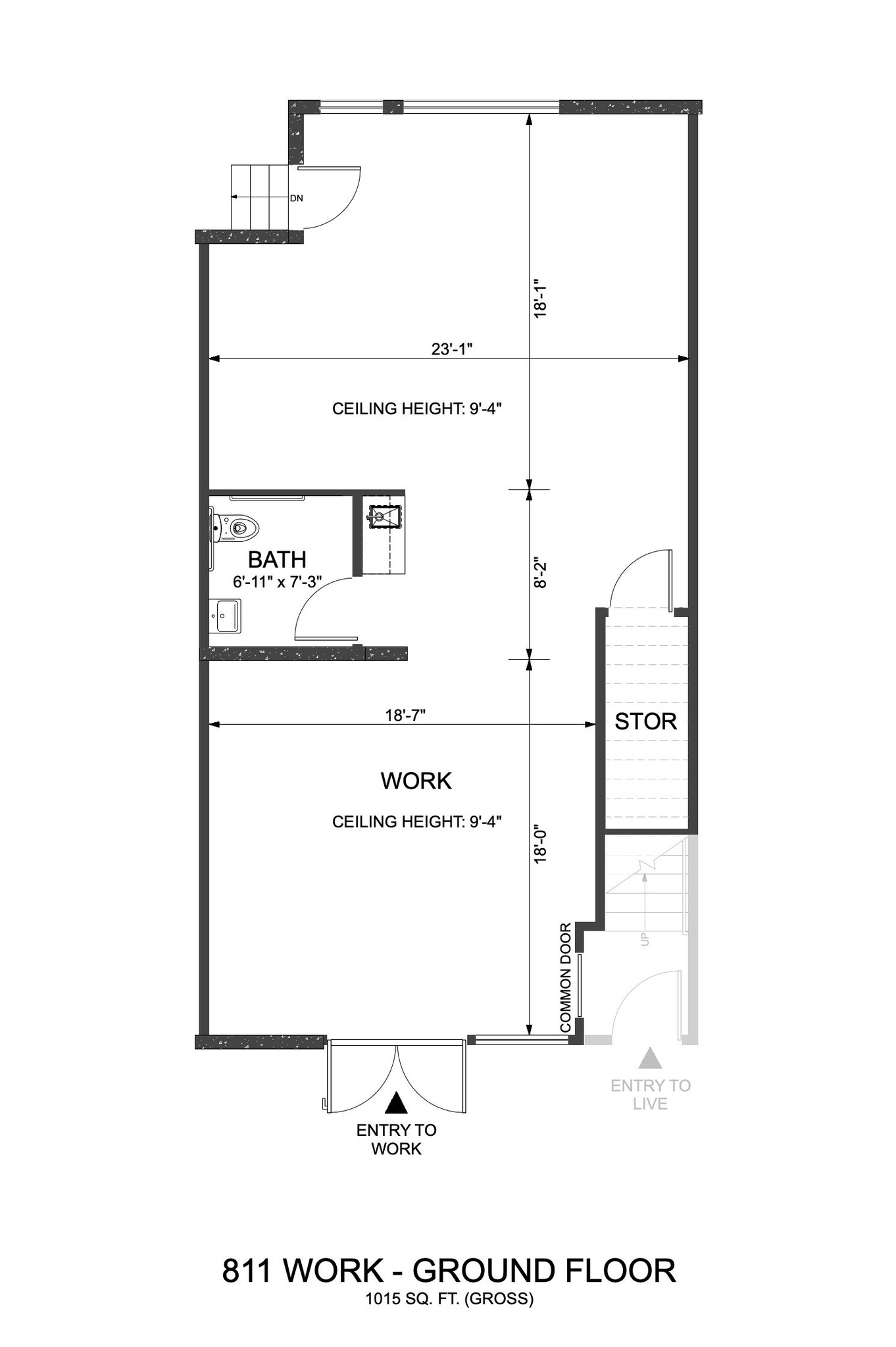 807-813 Folger Ave, Berkeley, CA à louer Plan d’étage– Image 1 sur 23