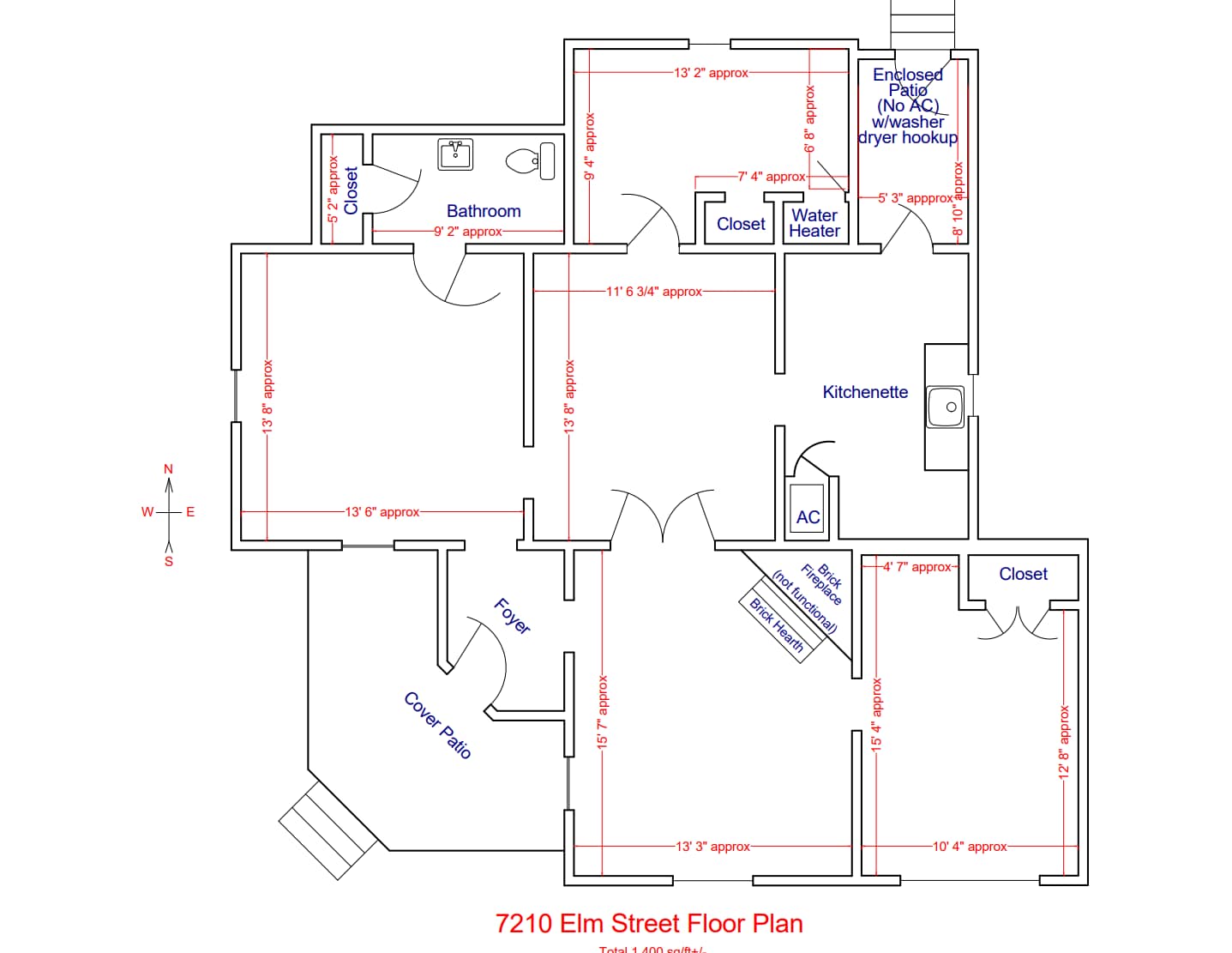 7210 Elm St, Frisco, TX à louer Plan d’étage– Image 1 sur 1