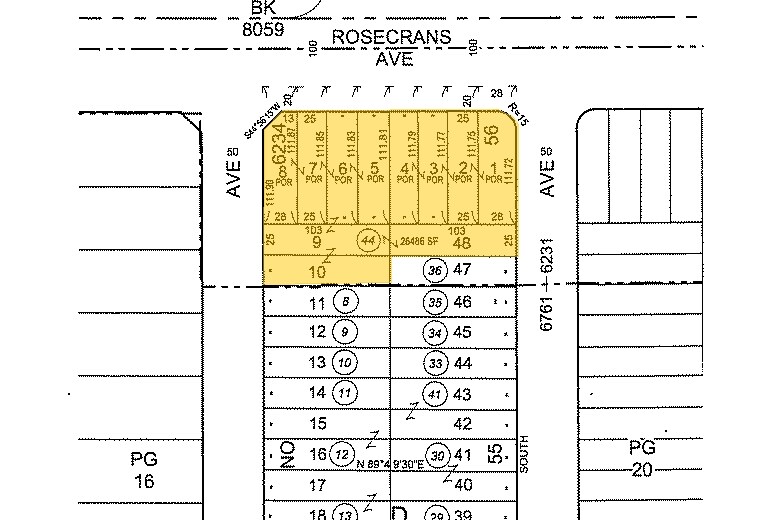 13218 Rosecrans Ave, Norwalk, CA à vendre - Plan cadastral – Image 2 sur 3