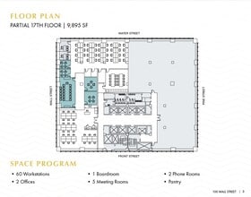 100 Wall St, New York, NY à louer Plan d’étage– Image 1 sur 1