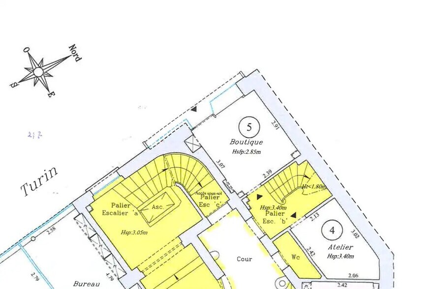 Local commercial dans Paris à louer - Plan d’étage – Image 2 sur 3