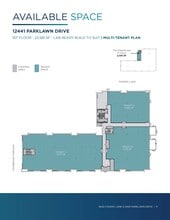 12441 Parklawn Dr, Rockville, MD à louer Plan d’étage– Image 1 sur 2