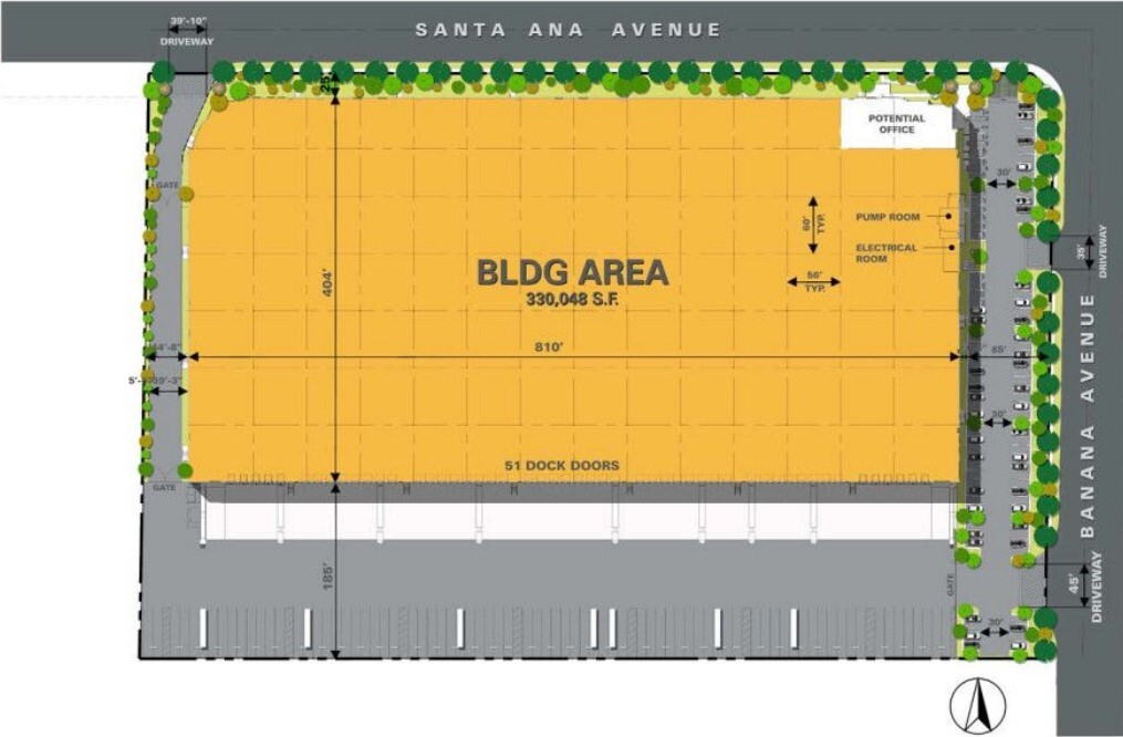 10958 Banana Ave, Fontana, CA à louer Plan de site– Image 1 sur 1