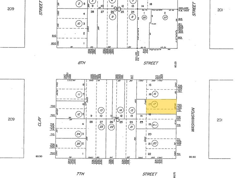 725 Washington St, Oakland, CA à vendre - Plan cadastral – Image 2 sur 6