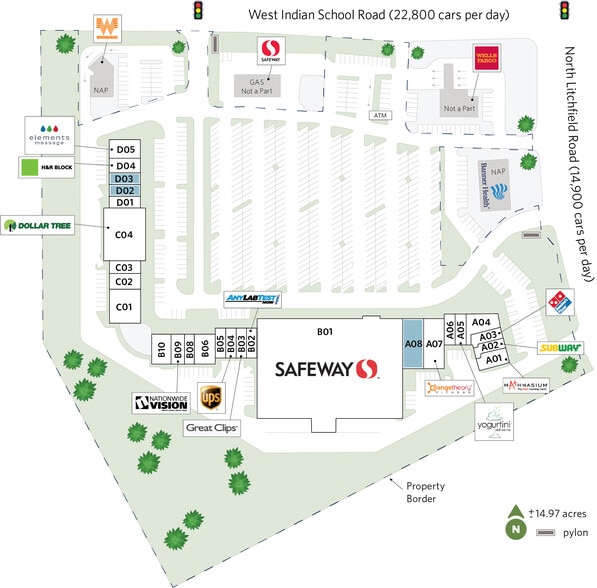 14175 W Indian School Rd, Goodyear, AZ à louer - Plan de site – Image 3 sur 15
