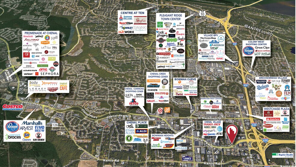 11000 Financial Centre Pky, Little Rock, AR à vendre - Aérien – Image 3 sur 4