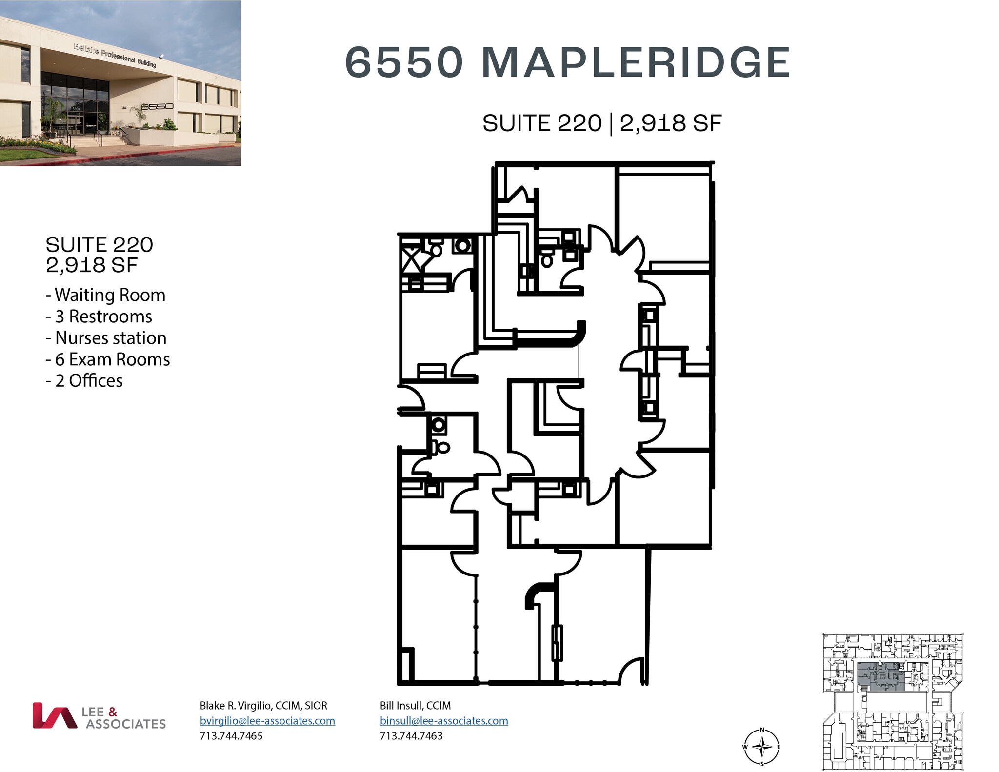 6550 Mapleridge St, Houston, TX à louer Plan d’étage– Image 1 sur 1