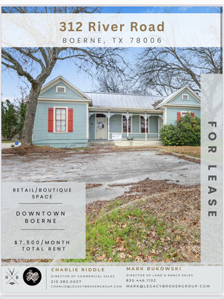 Plus de détails pour 312 River Rd, Boerne, TX - Local commercial à louer