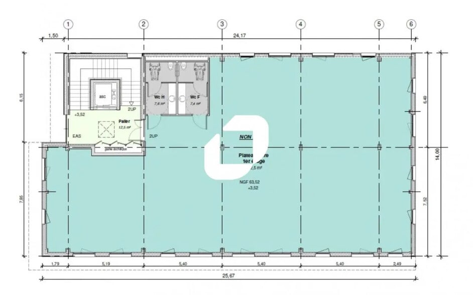 Bureau dans Treillières à vendre - Plan d’étage – Image 3 sur 3