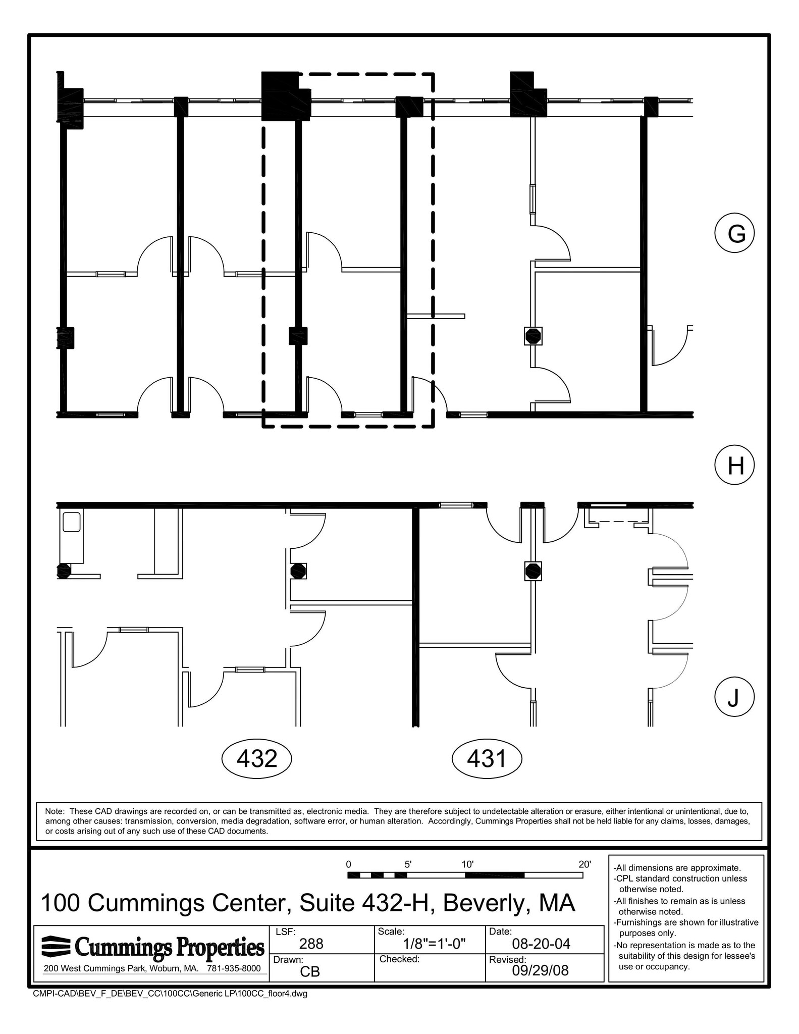 100 Cummings Ctr, Beverly, MA à louer Plan d’étage– Image 1 sur 1