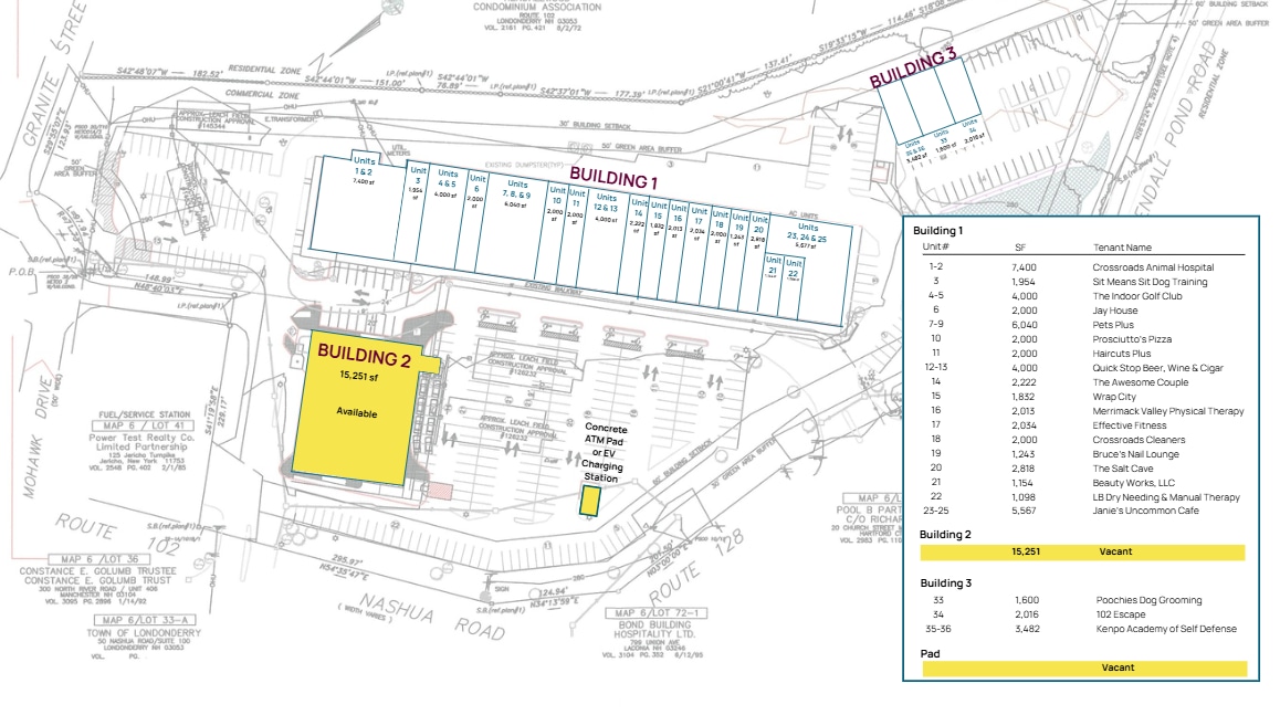 123 Nashua Rd, Londonderry, NH à louer Plan de site– Image 1 sur 1