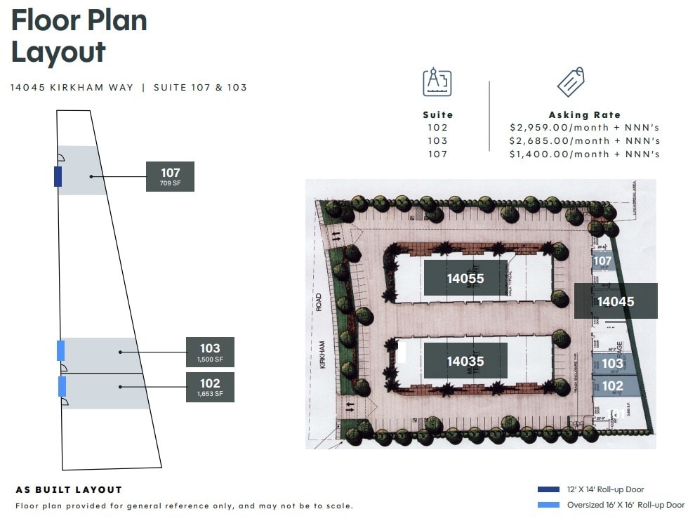 14035 Kirkham Way, Poway, CA à louer Plan d’étage– Image 1 sur 1