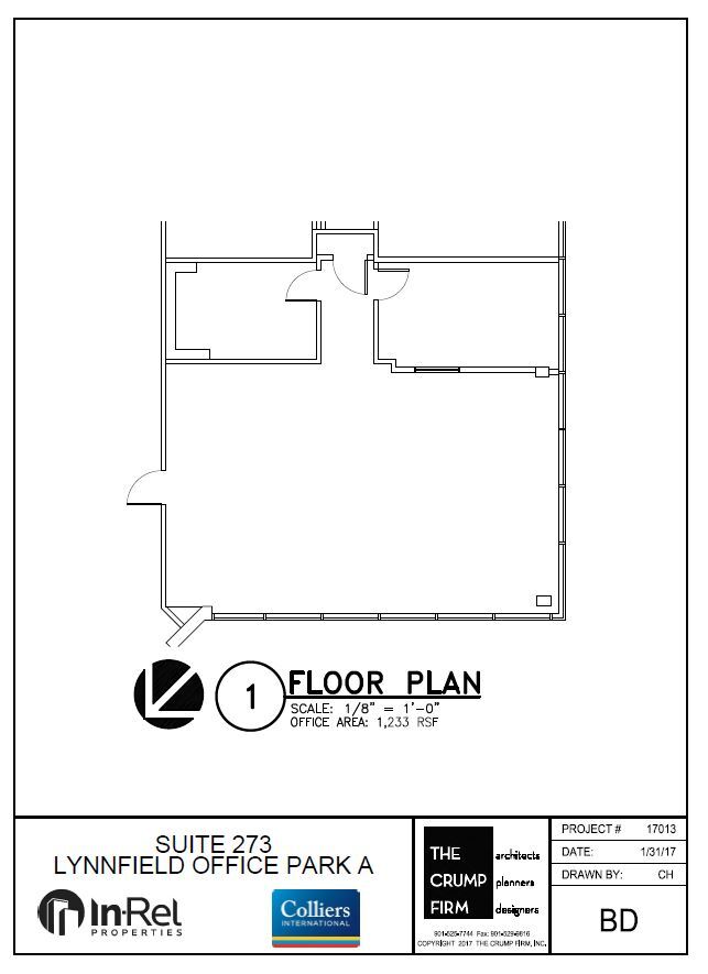 1355 Lynnfield Rd, Memphis, TN à louer Plan d’étage– Image 1 sur 2