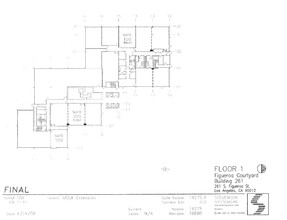 261 S Figueroa St, Los Angeles, CA à louer Plan d’étage– Image 2 sur 2