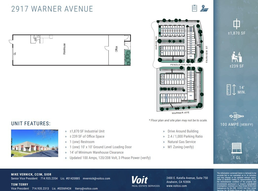 2223-2320 S Fairview St, Santa Ana, CA à louer Plan d’étage– Image 1 sur 1