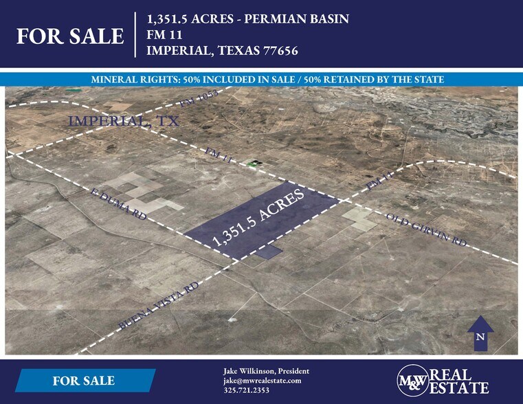 FM 11, Imperial, TX à vendre - Aérien – Image 1 sur 1