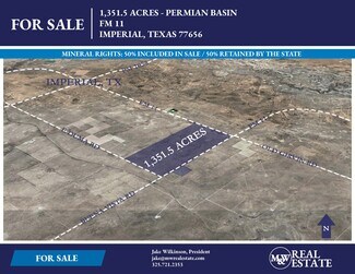 Plus de détails pour FM 11, Imperial, TX - Terrain à vendre