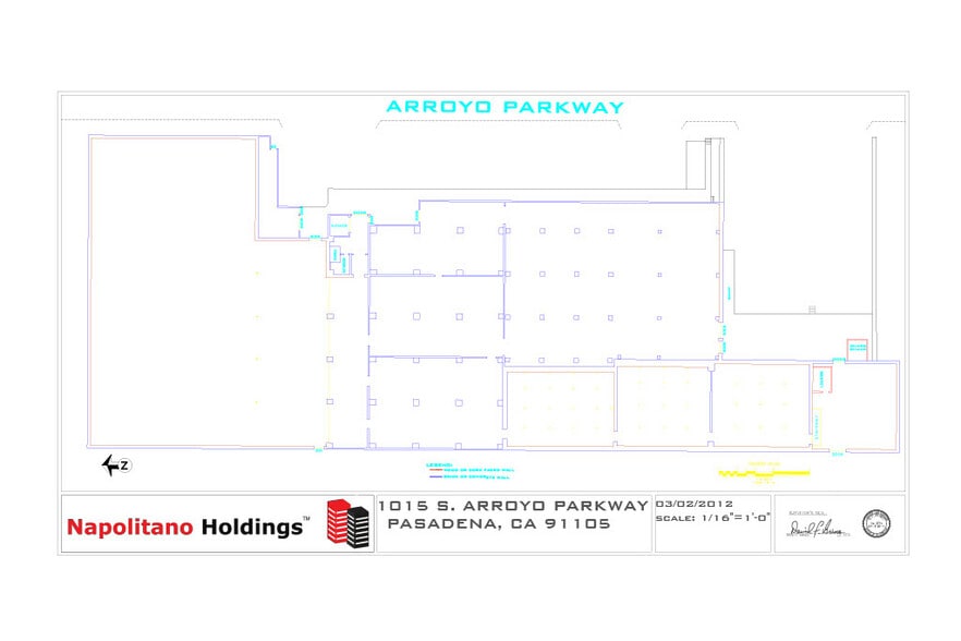 1015 S Arroyo Pky, Pasadena, CA à louer - Plan d’étage – Image 2 sur 8