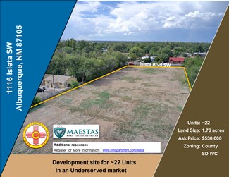 Plus de détails pour 1116 Isleta Blvd SW, Albuquerque, NM - Terrain à vendre