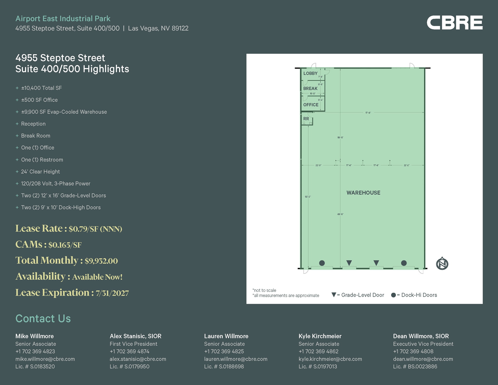 4955 Steptoe St, Las Vegas, NV à louer Plan d’étage– Image 1 sur 1