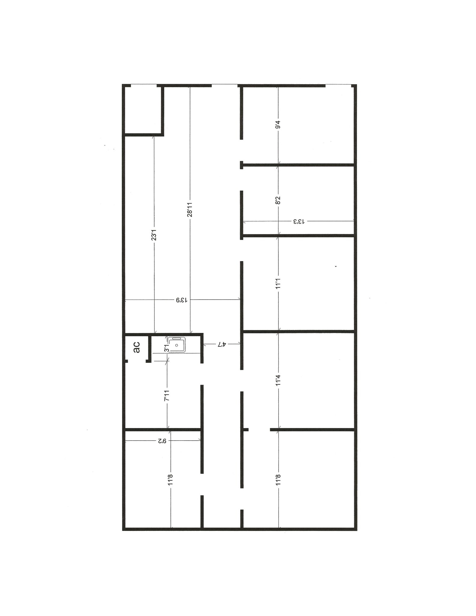 3434 SW 24th Ave, Gainesville, FL à louer Plan d’étage– Image 1 sur 6