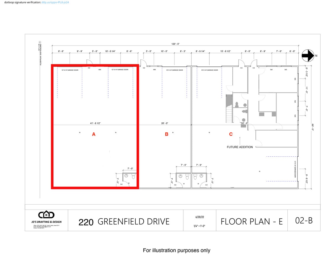 200 Greenfield Dr, Tiffin, IA 52340 - Lot A -  - Plan d’étage - Image 1 of 7
