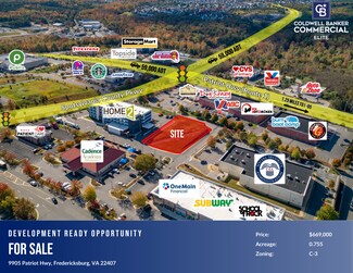 Plus de détails pour 9905 Patriot Hwy, Fredericksburg, VA - Terrain à vendre