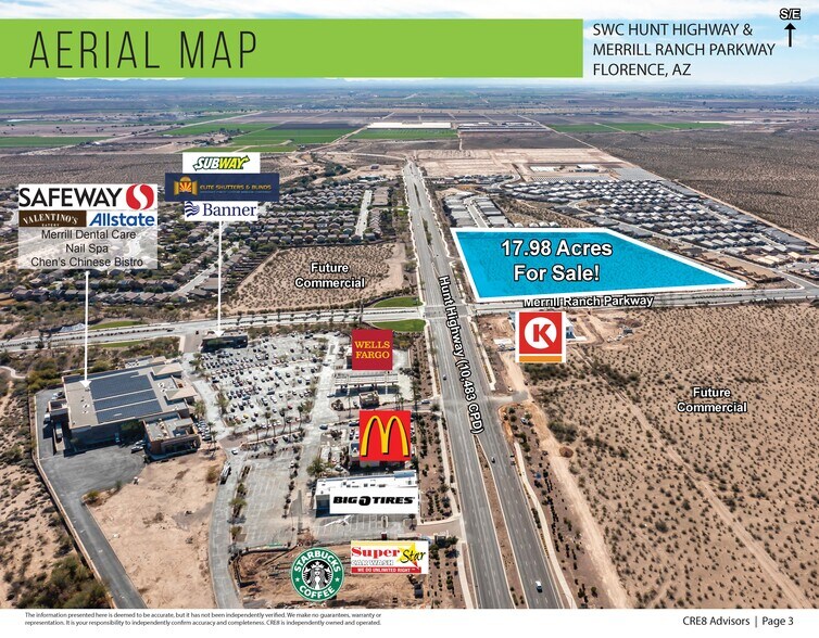 SWC Hunt Highway & Merrill Ranch Parkway, Florence, AZ à vendre - Photo de l’immeuble – Image 3 sur 4