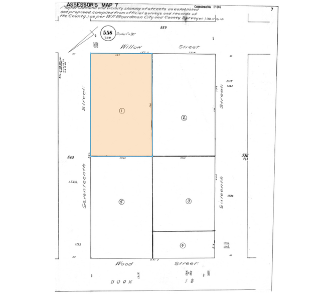 1625-1627 Willow St, Oakland, CA à louer - Plan cadastral – Image 2 sur 2