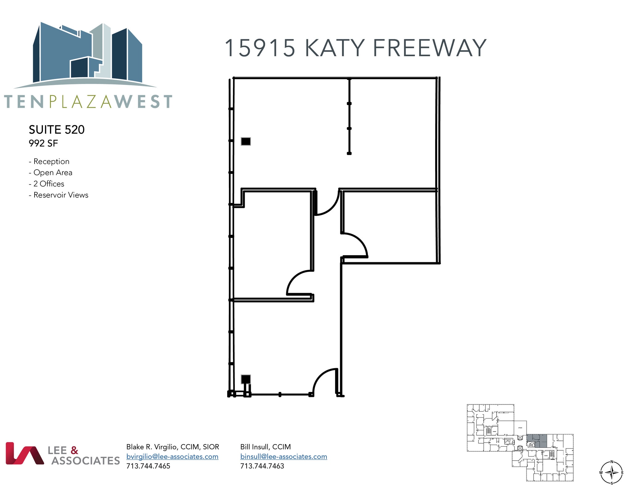 15915 Katy Fwy, Houston, TX à louer Plan d’étage– Image 1 sur 1