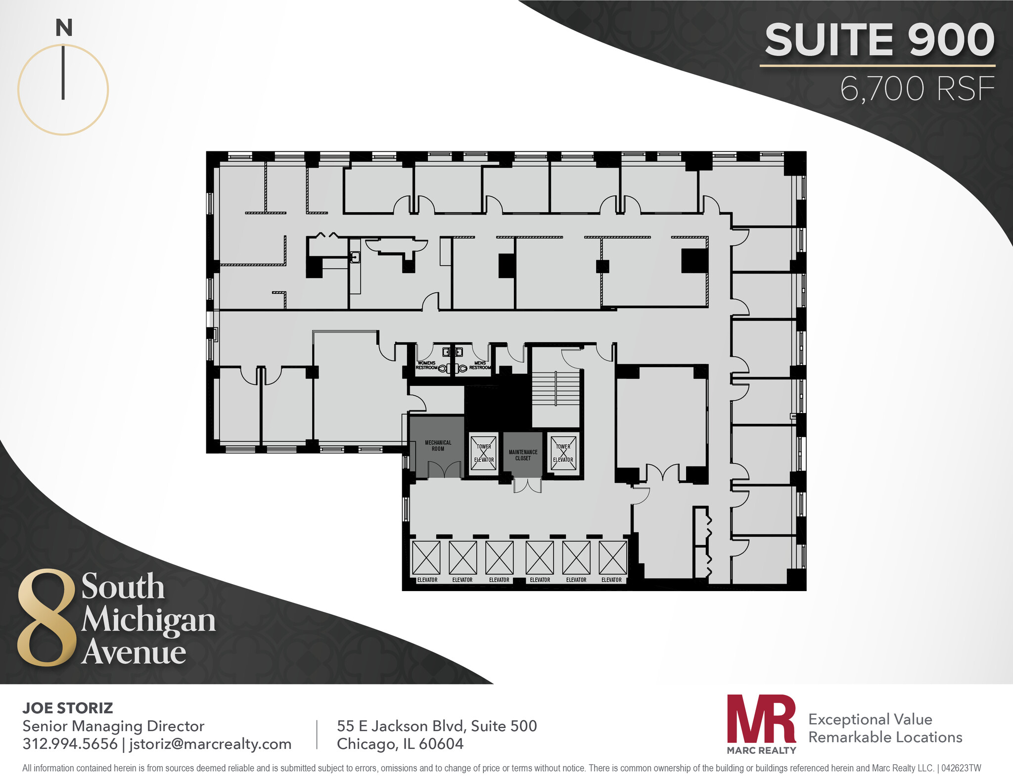 8 S Michigan Ave, Chicago, IL à louer Plan d’étage– Image 1 sur 6