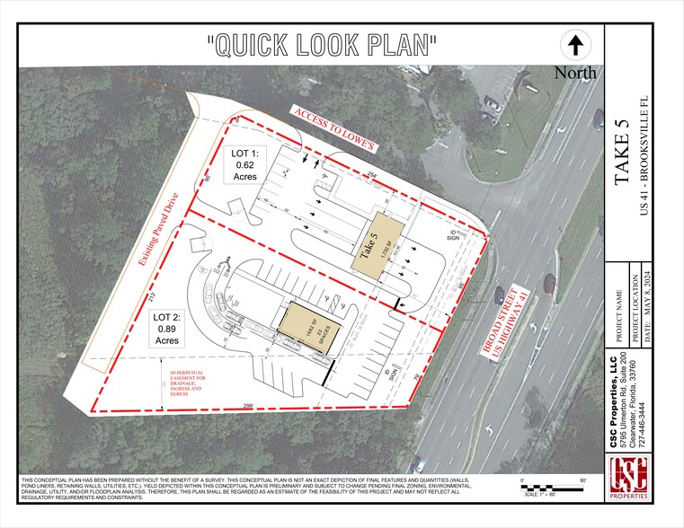 7117 Broad St, Brooksville, FL à louer - Plan de site – Image 2 sur 3