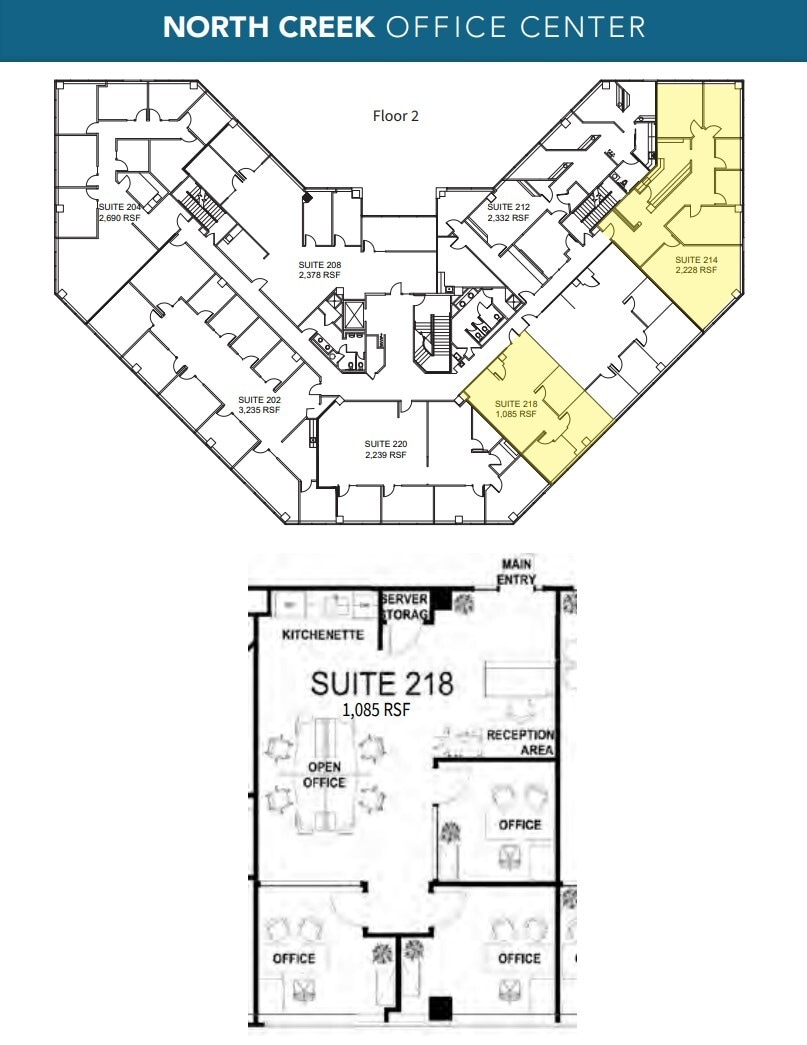 19515 North Creek Pky, Bothell, WA à louer Plan d’étage– Image 1 sur 1