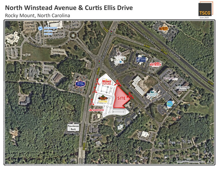 Winstead Avenue & Curtis Ellis Drive, Rocky Mount, NC à louer - Photo de l’immeuble – Image 1 sur 3