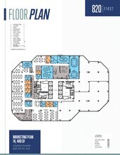 820 1st St NE, Washington, DC à louer Plan d’étage– Image 1 sur 1