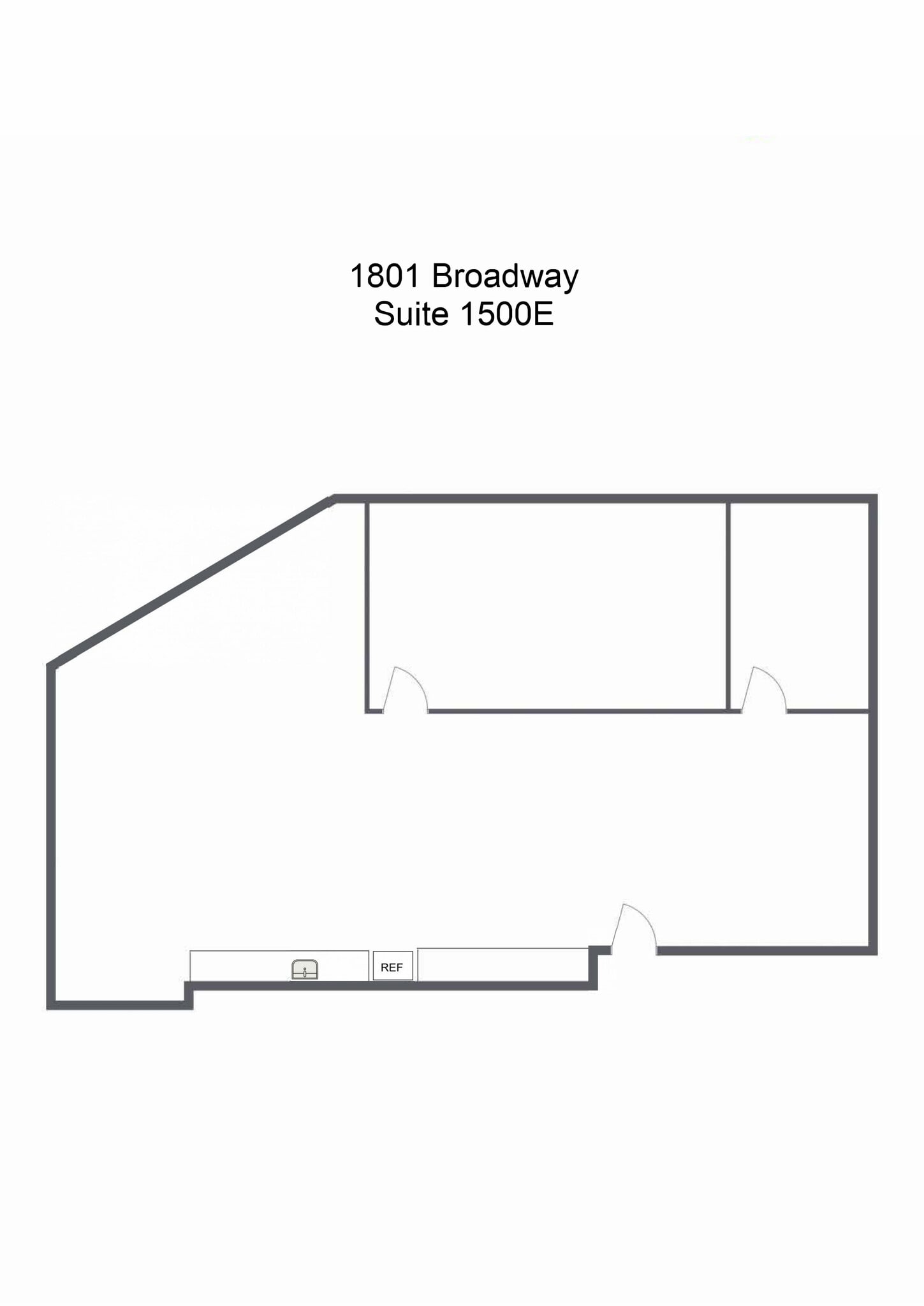 1801 Broadway, Denver, CO à louer Plan d’étage– Image 1 sur 1