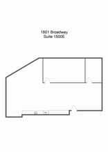 1801 Broadway, Denver, CO à louer Plan d’étage– Image 1 sur 1