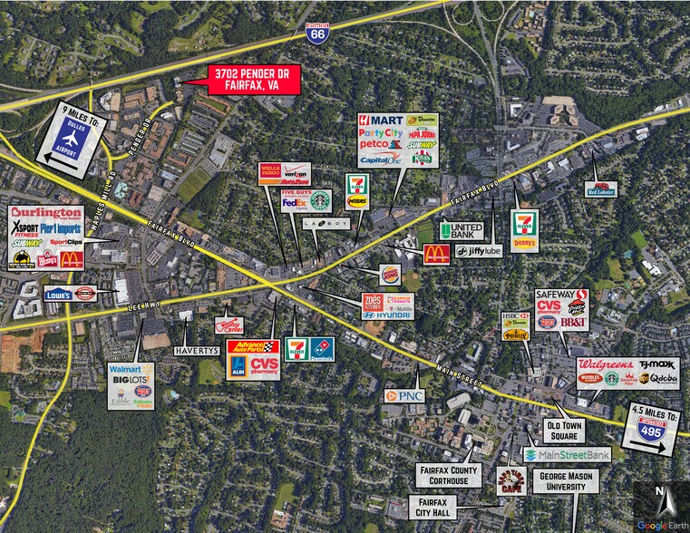 3702 Pender Dr, Fairfax, VA à vendre - Aérien – Image 3 sur 9