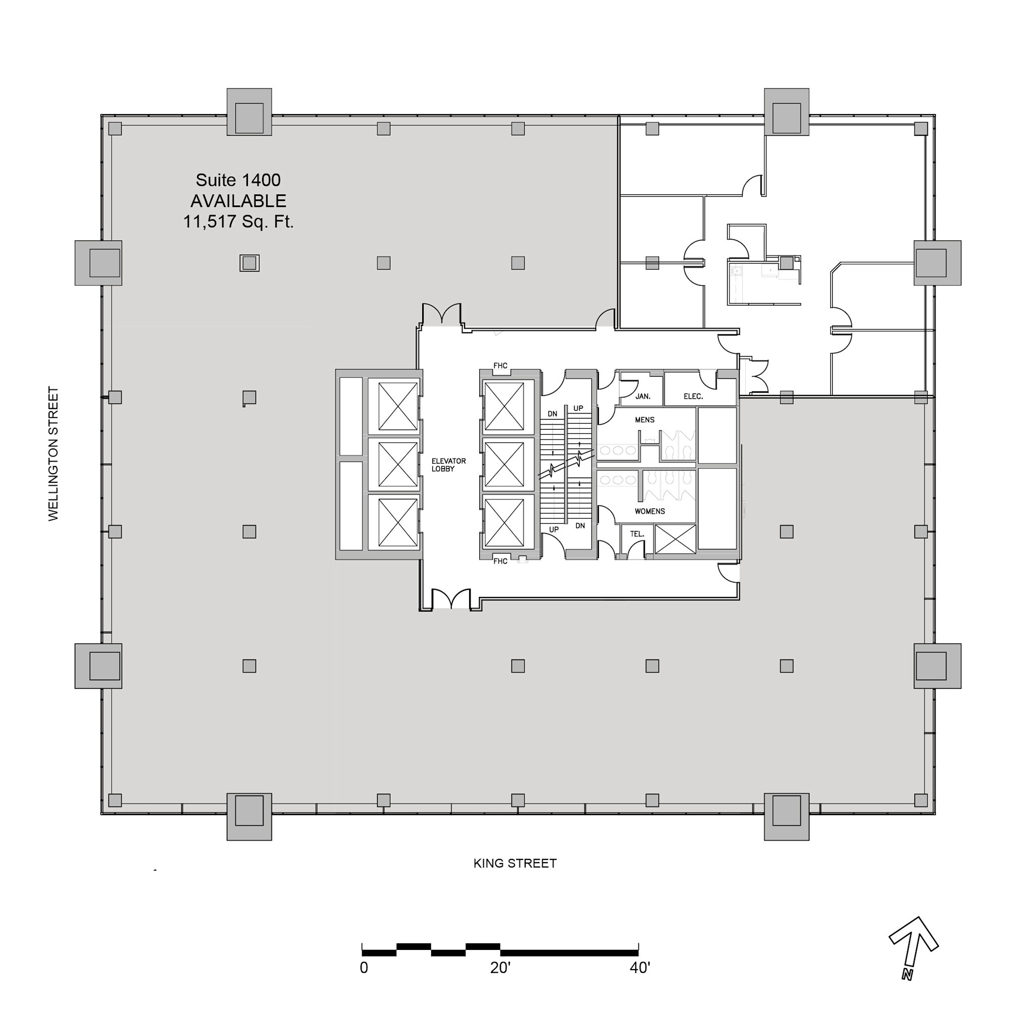 380 Wellington St, London, ON à louer Plan d’étage– Image 1 sur 1