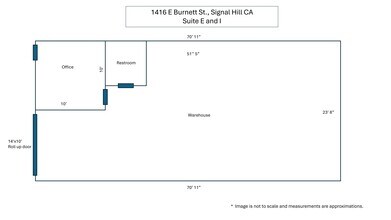 1390 E Burnett St, Signal Hill, CA à louer Plan de site– Image 1 sur 1