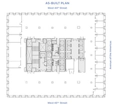 1133 Avenue of the Americas, New York, NY à louer Plan d’étage– Image 2 sur 2