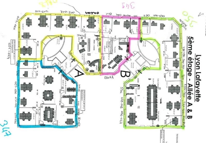 Bureau dans Lyon à louer - Plan d’étage – Image 2 sur 4