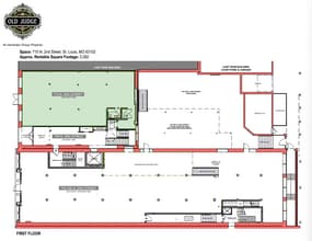 704 N 2nd St, Saint Louis, MO à louer Plan d’étage– Image 1 sur 3