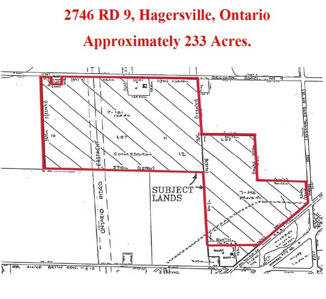 2746 Regional Rd 9, Hagersville, ON à vendre - Plan de site – Image 1 sur 1