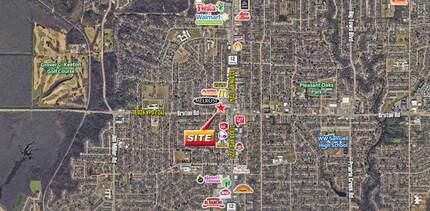 Buckner Blvd, Dallas, TX - Vue aérienne vue de carte