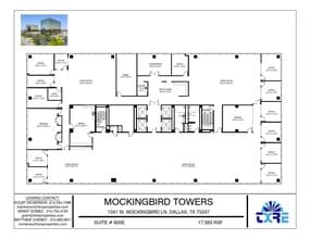 1341 W Mockingbird Ln, Dallas, TX à louer Plan d’étage– Image 1 sur 2
