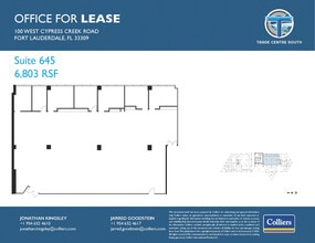 100 W Cypress Creek Rd, Fort Lauderdale, FL à louer Plan d’étage– Image 1 sur 1