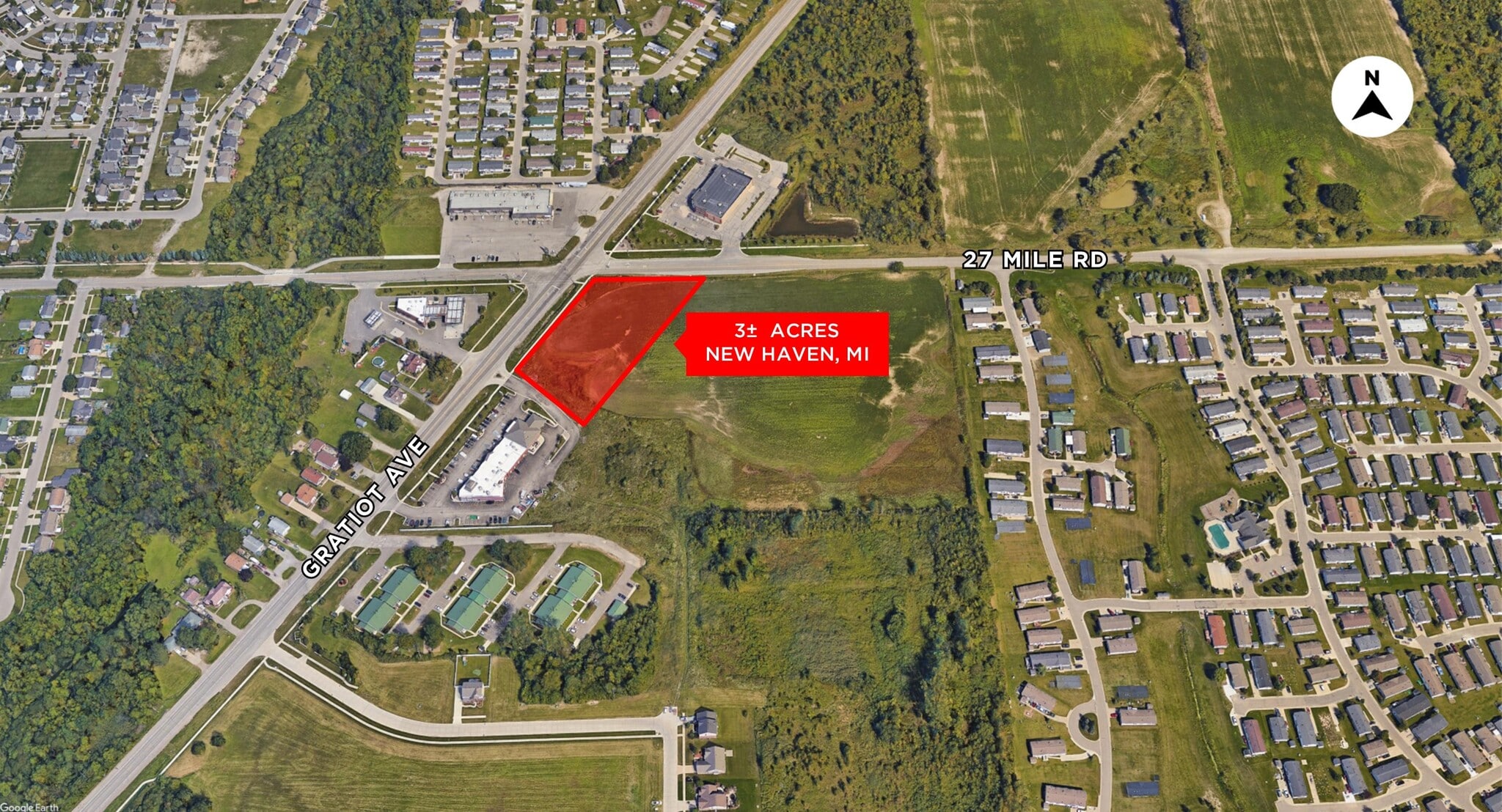 SEC Gratiot Ave & 27 Mile Rd, New Haven, MI à vendre Aérien– Image 1 sur 2
